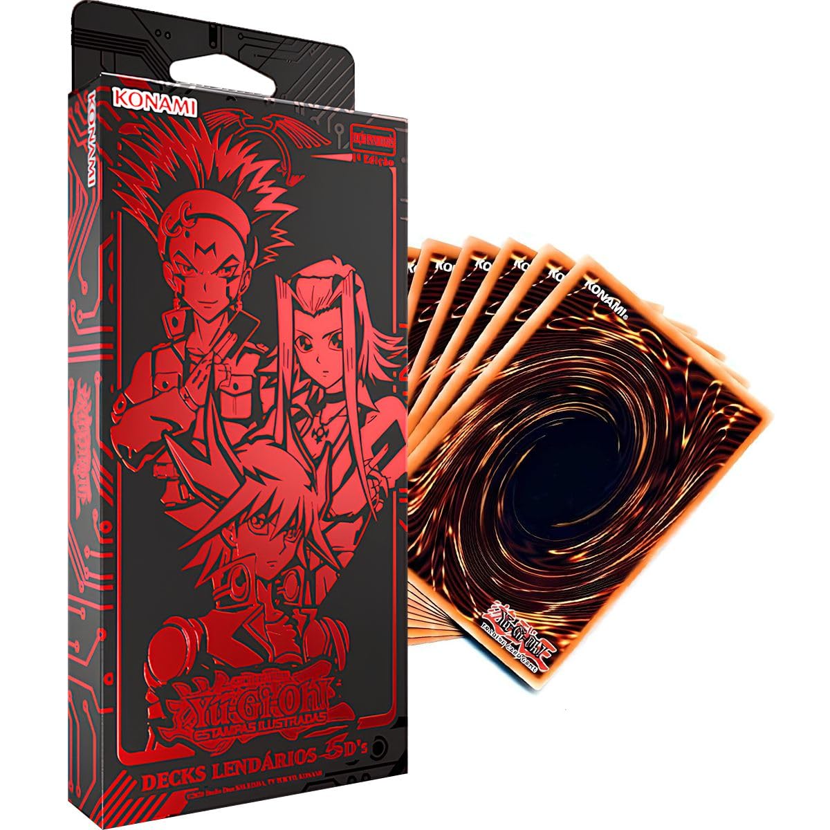 Konami Yu-Gi-Oh! Decks Lendários 5D's, 3 Decks Completos, 153